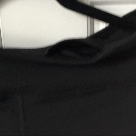 Praha- women black leggings with multi color bottom strips - Picture 4 of 6